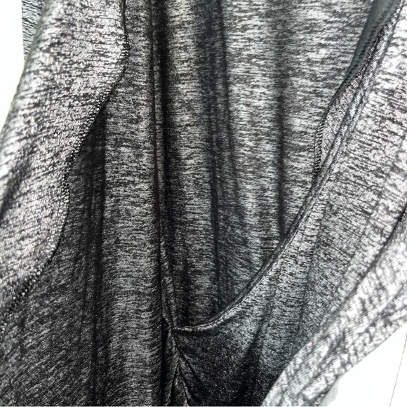 White House Black Market Grey Faux Wrap Blouse - Picture 3 of 5